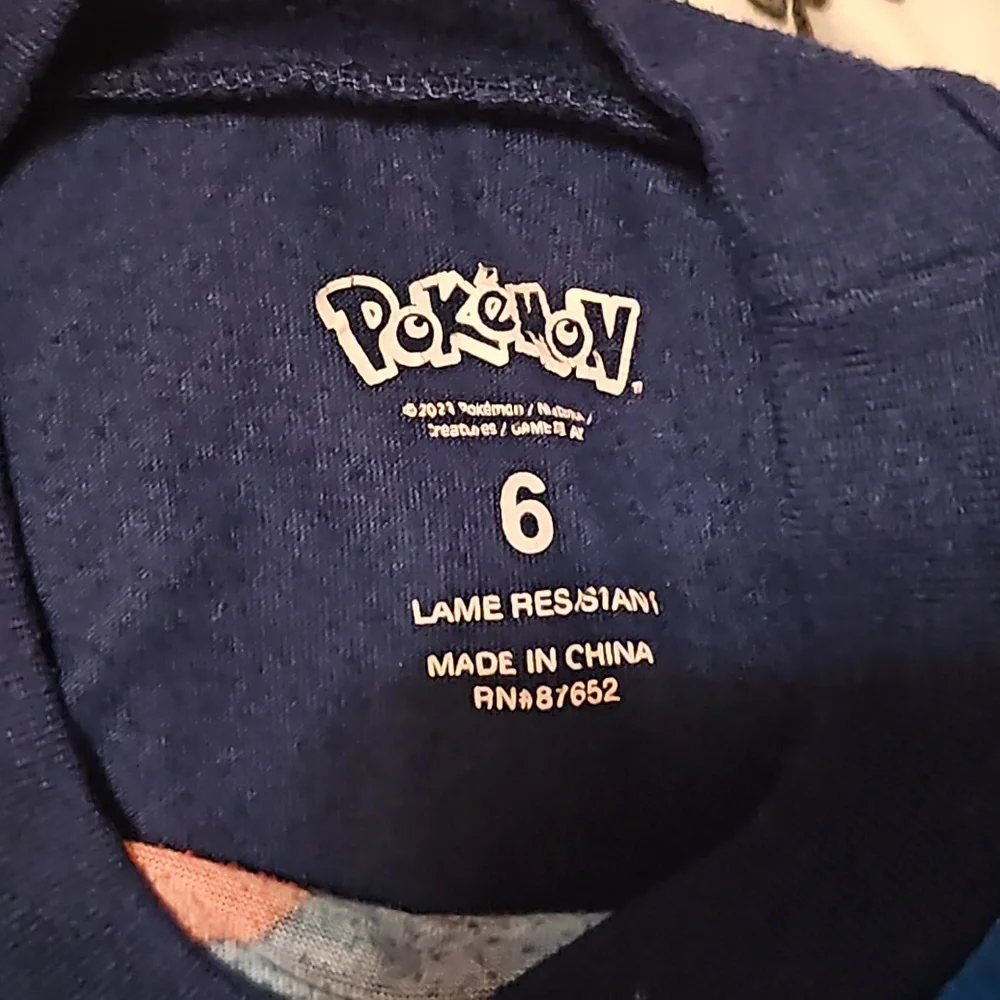 Long-sleeve Pokémon Sleeping Shirt